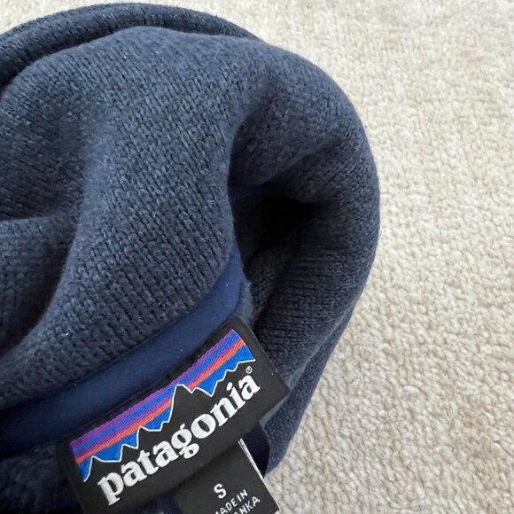 Patagonia Blue Better Sweater Pea Coat Double Breasted Jacket S - Picture 2 of 9